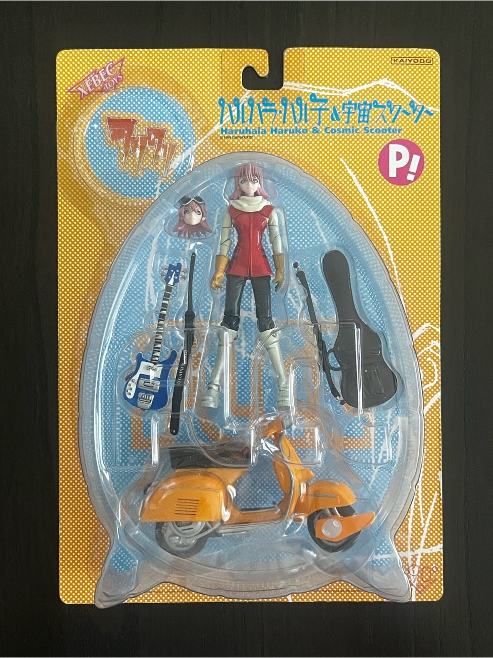 1999 FLCL HARUHALA HARUKO & COSMIC SCOOTER KAIYODO ACTION FIGURE NEW VESPA
